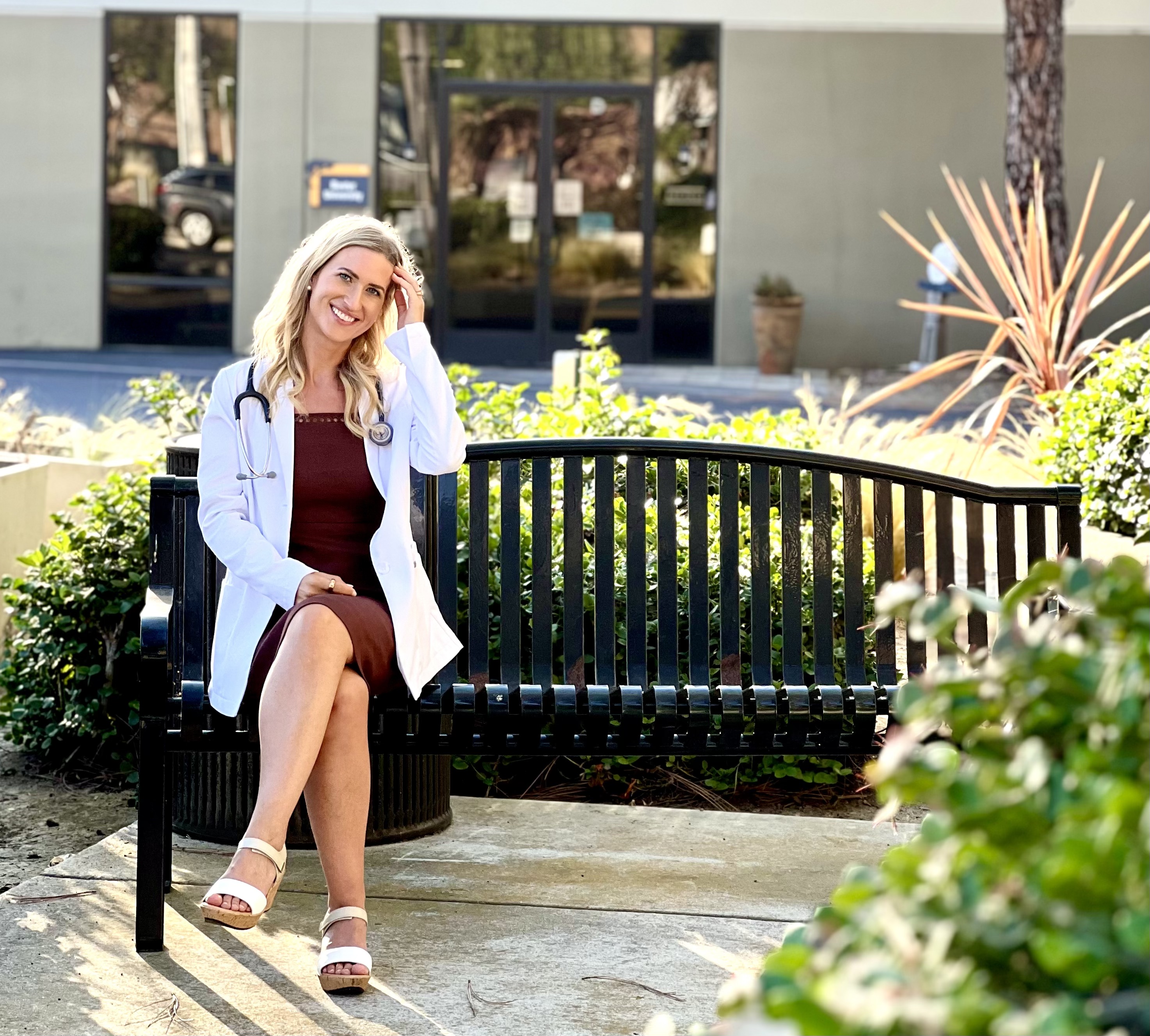 Dr. Maggie Boomgaarden in peaceful outdoor setting